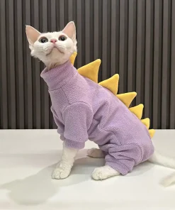 Four Legs Winter Dinosaur Costumes for Cats