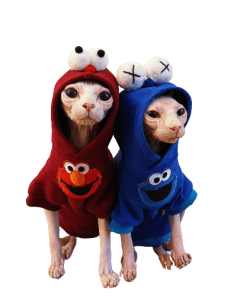 Sphynx Cat Hoodie-Sesame Street, Bambino Cat Sweatshirt