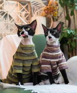 Vintage Stripes Shirt for Cats